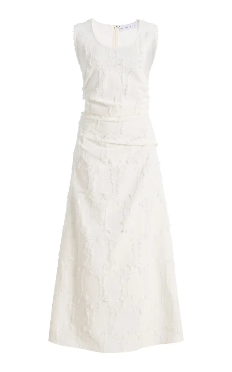 Proenza Schouler White Label Violeta Jacquard Cotton Maxi Dress | Image 1 Proenza Schouler White Label Violeta Jacquard Cotton Maxi Dress | Image 1