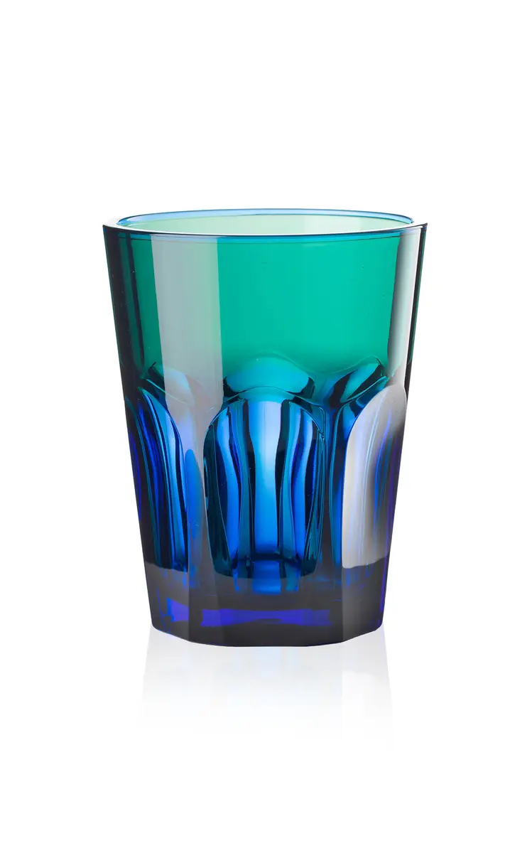 MARIO LUCA GIUSTI Set-of-Six Double Face Acrylic Tumbler - Blue | Image 1 MARIO LUCA GIUSTI Set-of-Six Double Face Acrylic Tumbler - Blue | Image 1