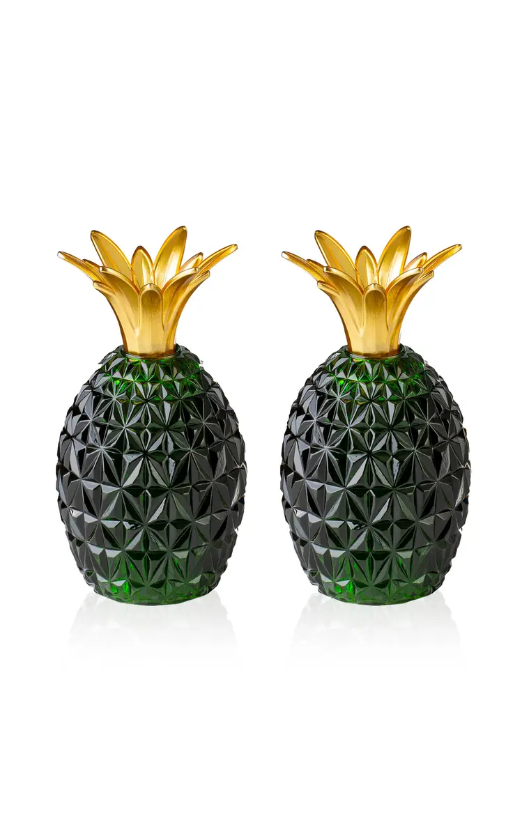 MARIO LUCA GIUSTI Caterina & Vittoria Acrylic Salt and Pepper Set - Green | Image 1 MARIO LUCA GIUSTI Caterina & Vittoria Acrylic Salt and Pepper Set - Green | Image 1