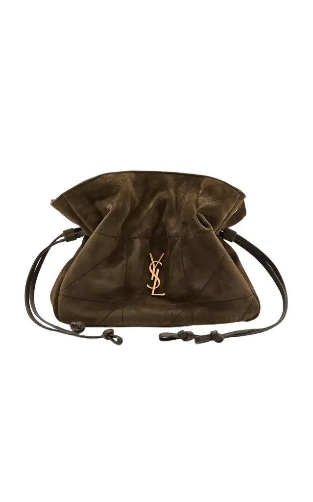 Jamie Suede-Satin Shoulder Pouch Jamie Suede-Satin Shoulder Pouch
