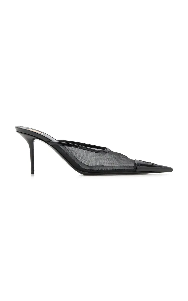 Saint Laurent Resille Kitten Heels | Image 1 Saint Laurent Resille Kitten Heels | Image 1