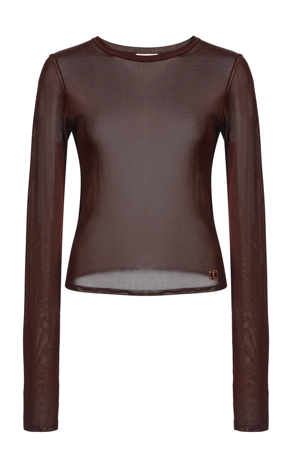 Saint Laurent Long-Sleeved Chiffon Top