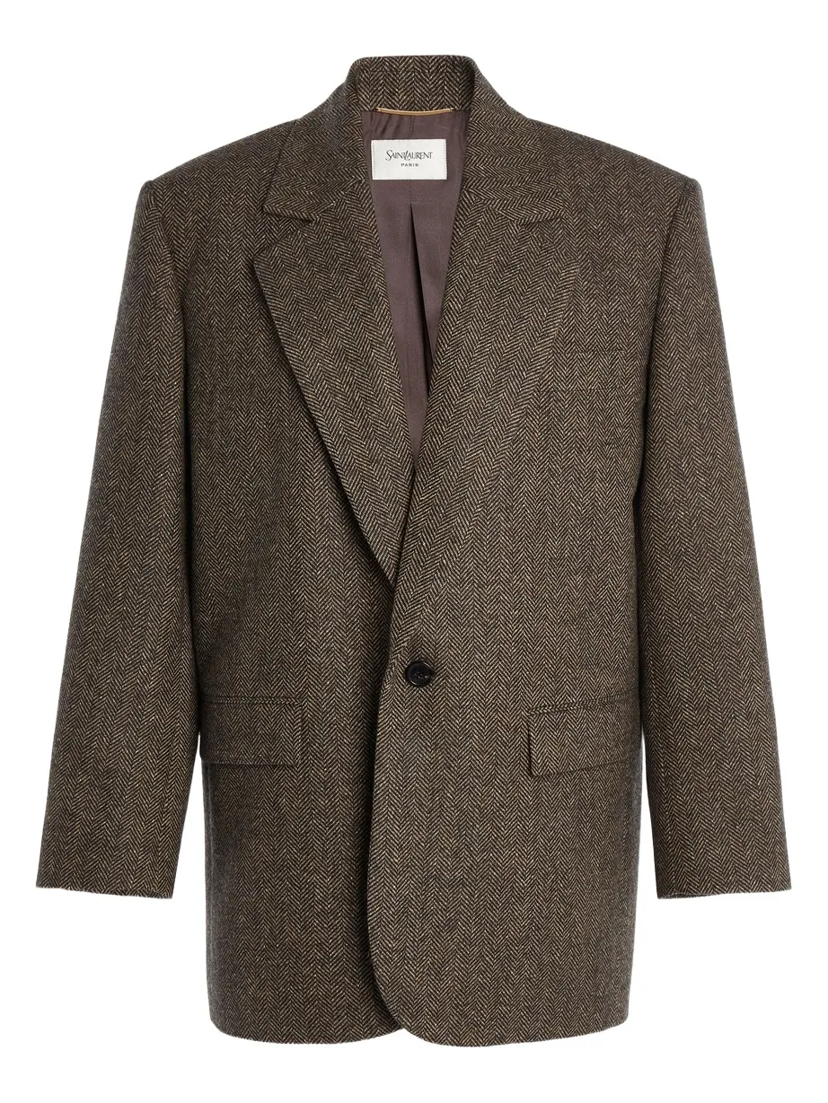Saint Laurent Virgin Wool Blazer