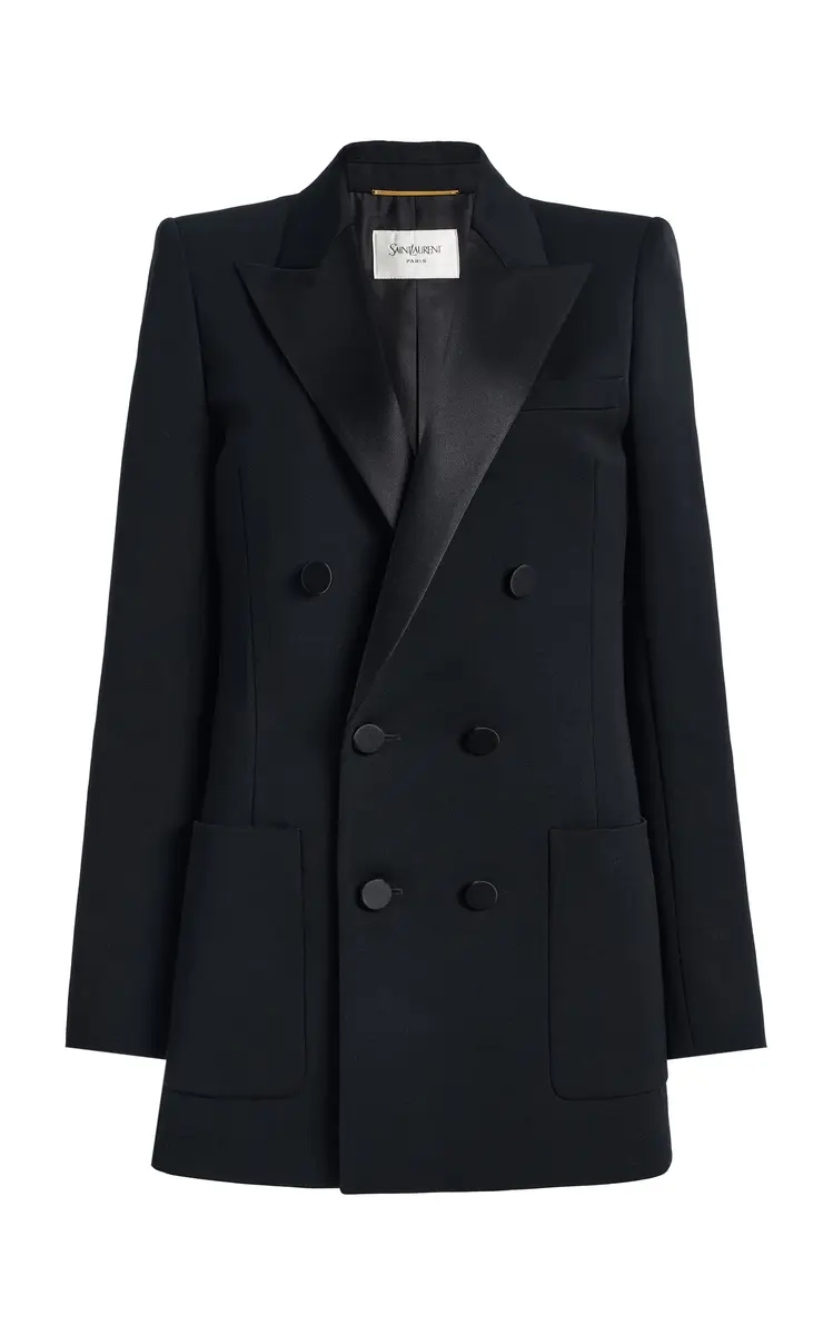 Saint Laurent Double-Breasted Wool Jacket | Thumbnail 5 Saint Laurent Double-Breasted Wool Jacket | Thumbnail 5
