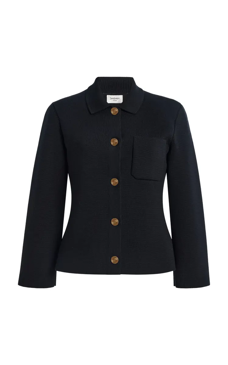 Saint Laurent Short Wool Jacket | Thumbnail 4 Saint Laurent Short Wool Jacket | Thumbnail 4