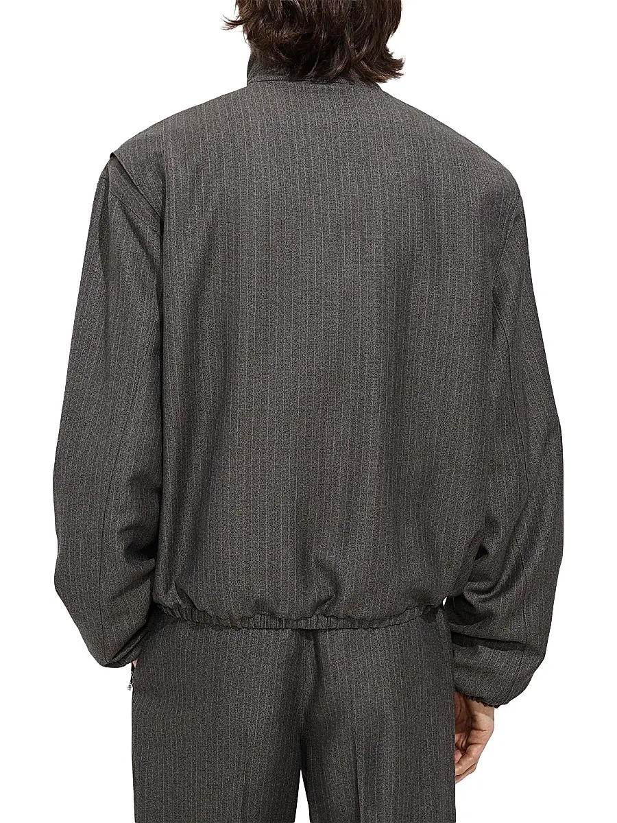 Bottega Veneta Men's Striped Wool-Mohair Jacket | Thumbnail 3 Bottega Veneta Men's Striped Wool-Mohair Jacket | Thumbnail 3