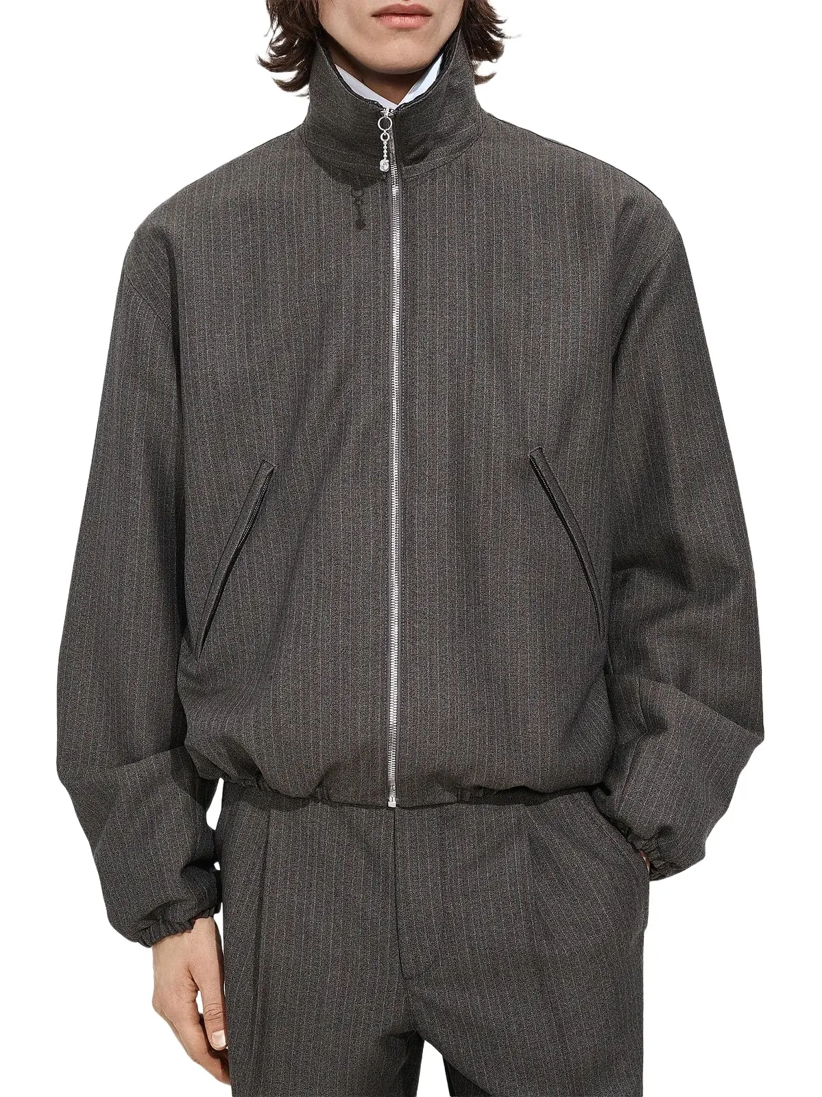 Men's Striped Wool-Mohair Jacket Men's Striped Wool-Mohair Jacket