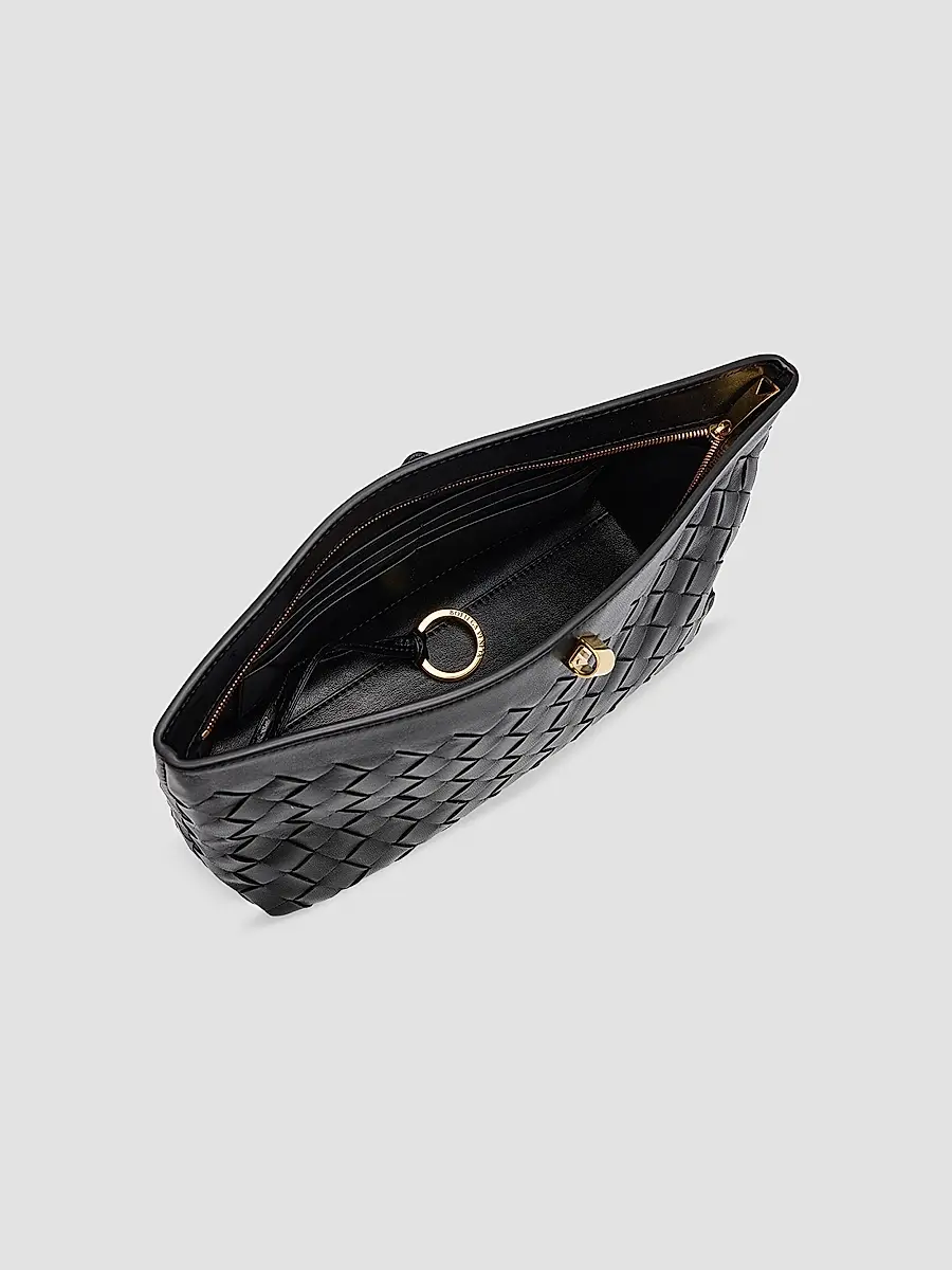 Bottega Veneta Women's Andiamo Intrecciato Leather Clutch | Thumbnail 4 Bottega Veneta Women's Andiamo Intrecciato Leather Clutch | Thumbnail 4