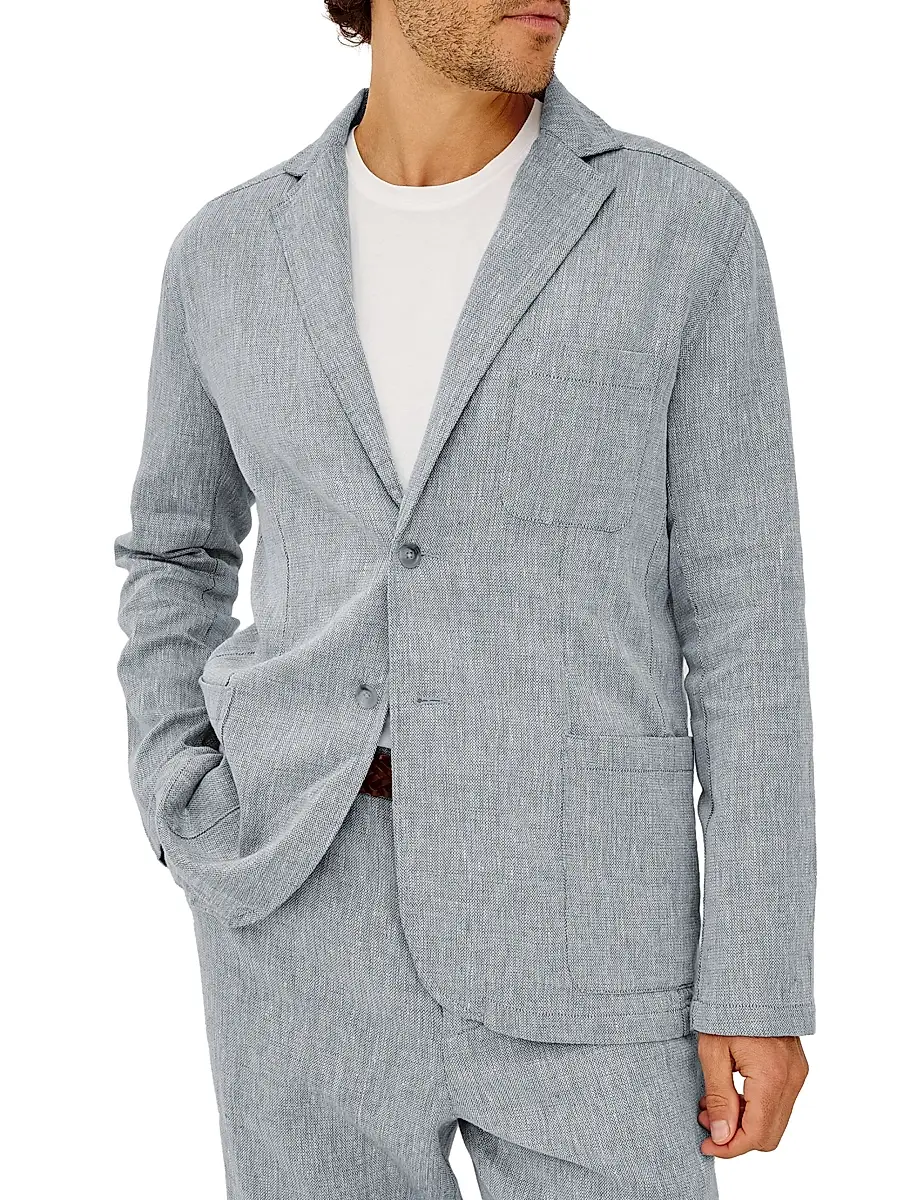 RAILS Men's Harris Cotton-Linen Blazer | Thumbnail 3 RAILS Men's Harris Cotton-Linen Blazer | Thumbnail 3