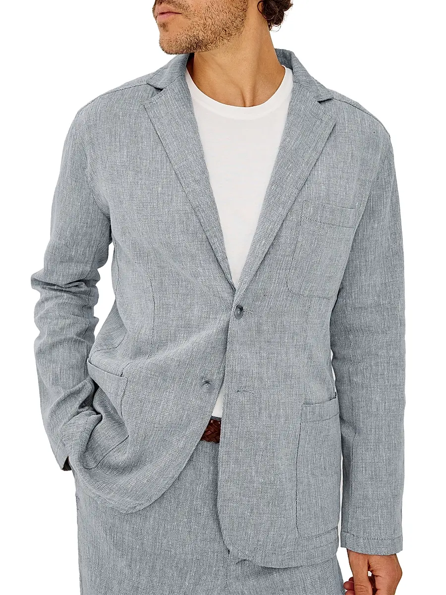 RAILS Men's Harris Cotton-Linen Blazer | Thumbnail 4 RAILS Men's Harris Cotton-Linen Blazer | Thumbnail 4
