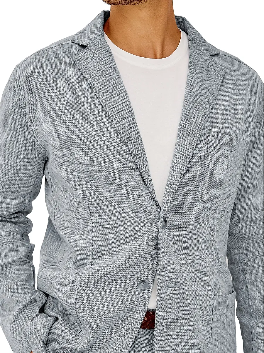 RAILS Men's Harris Cotton-Linen Blazer | Thumbnail 6 RAILS Men's Harris Cotton-Linen Blazer | Thumbnail 6