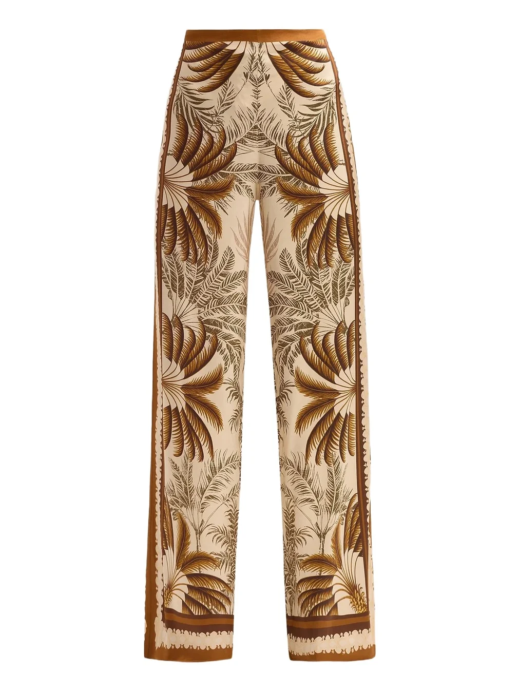 Women's Sunny Printed Satin Wide-Leg Pants Women's Sunny Printed Satin Wide-Leg Pants