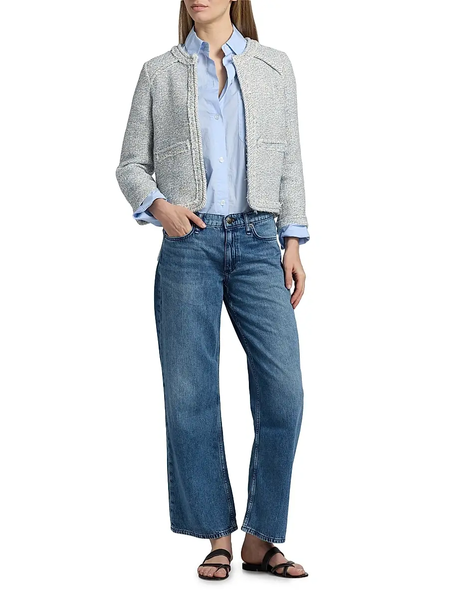 rag & bone Women's Cam Ankle Straight-Leg Jeans | Thumbnail 2 rag & bone Women's Cam Ankle Straight-Leg Jeans | Thumbnail 2