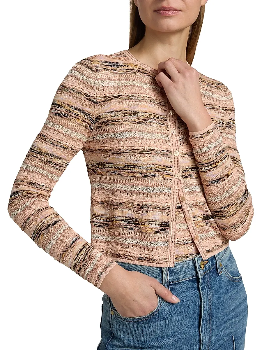 Ulla Johnson Women's Mia Striped Knit Cardigan | Thumbnail 6 Ulla Johnson Women's Mia Striped Knit Cardigan | Thumbnail 6