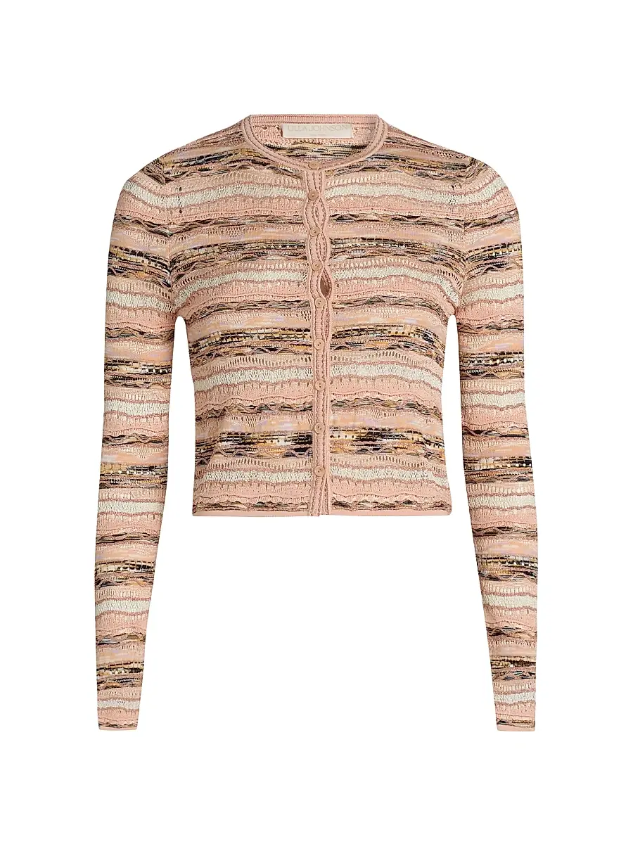 Ulla Johnson Women's Mia Striped Knit Cardigan | Image 1 Ulla Johnson Women's Mia Striped Knit Cardigan | Image 1