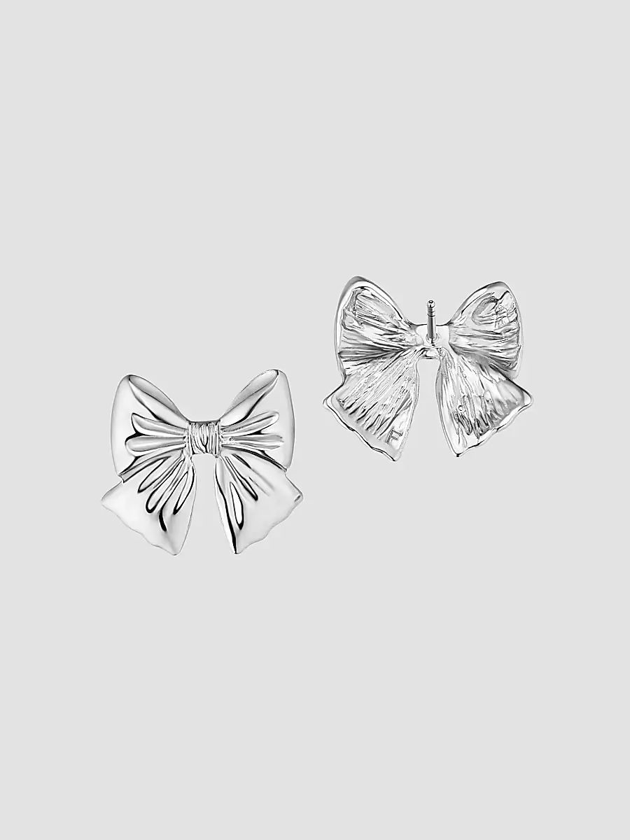 Oradina Women's In The Present Studs in Sterling Silver - Silver | Thumbnail 6