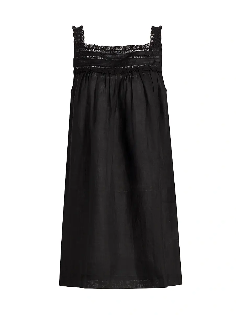 DÔEN Women's Bea Tent Minidress - Black | Image 1 DÔEN Women's Bea Tent Minidress - Black | Image 1