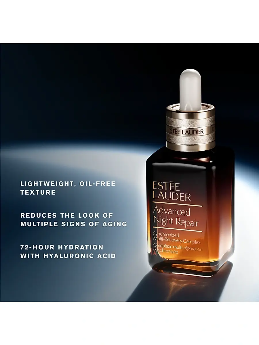Estée Lauder Women's Advanced Night Repair Synchronized Multi-Recovery Complex Serum With Hyaluronic Acid & Peptides | Thumbnail 8 Estée Lauder Women's Advanced Night Repair Synchronized Multi-Recovery Complex Serum With Hyaluronic Acid & Peptides | Thumbnail 8