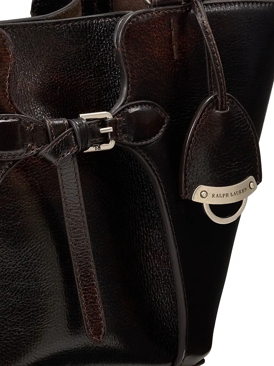 Ralph Lauren Collection Women's The Ralph Mini Belted Leather Tote Bag | Thumbnail 7 Ralph Lauren Collection Women's The Ralph Mini Belted Leather Tote Bag | Thumbnail 7