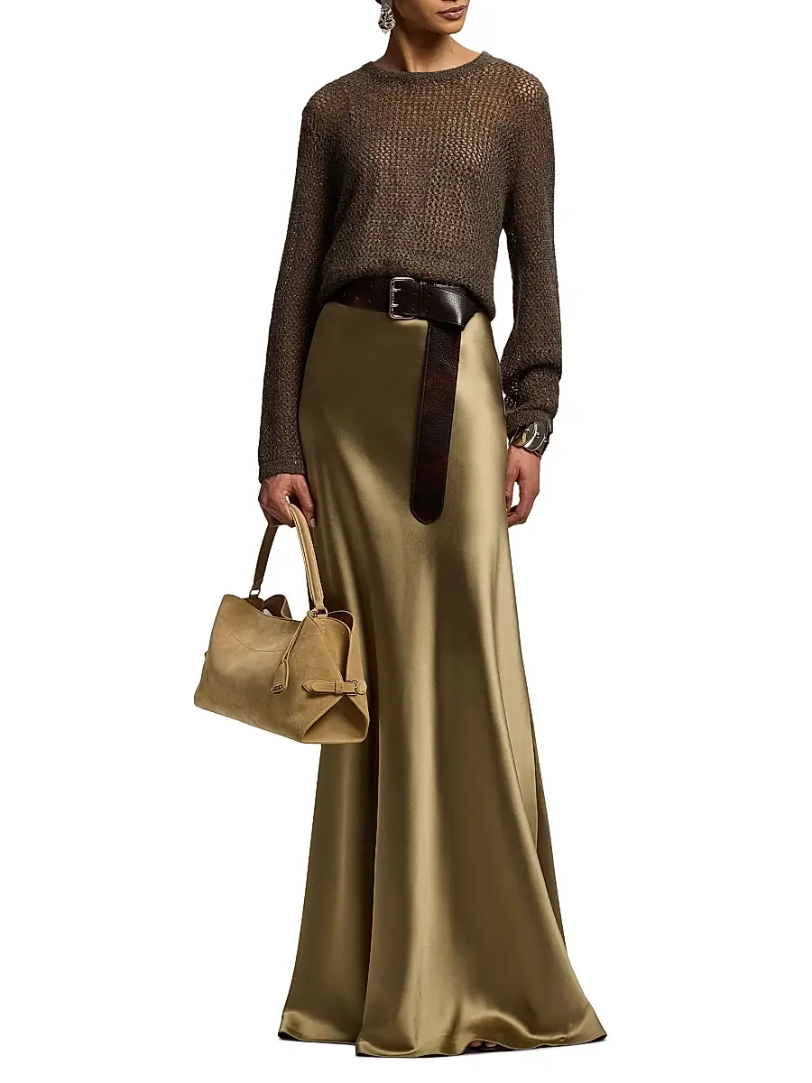 Ralph Lauren Collection Women's The Ralph Suede Shoulder Bag | Thumbnail 3 Ralph Lauren Collection Women's The Ralph Suede Shoulder Bag | Thumbnail 3