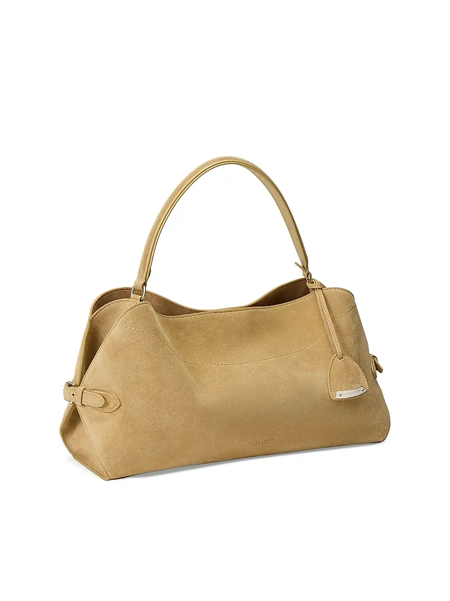 Ralph Lauren Collection Women's The Ralph Suede Shoulder Bag | Thumbnail 4 Ralph Lauren Collection Women's The Ralph Suede Shoulder Bag | Thumbnail 4