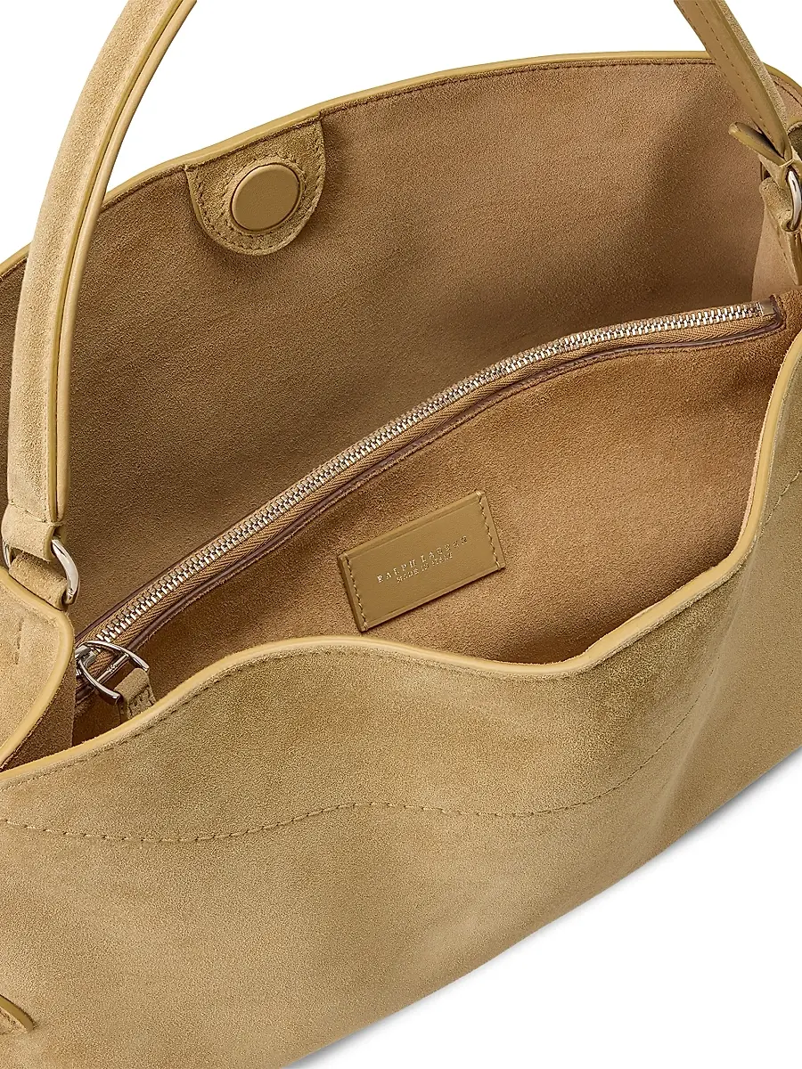 Ralph Lauren Collection Women's The Ralph Suede Shoulder Bag | Thumbnail 6 Ralph Lauren Collection Women's The Ralph Suede Shoulder Bag | Thumbnail 6