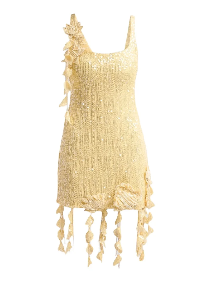 Women's Iara Sequin Crochet Mini Dress Women's Iara Sequin Crochet Mini Dress