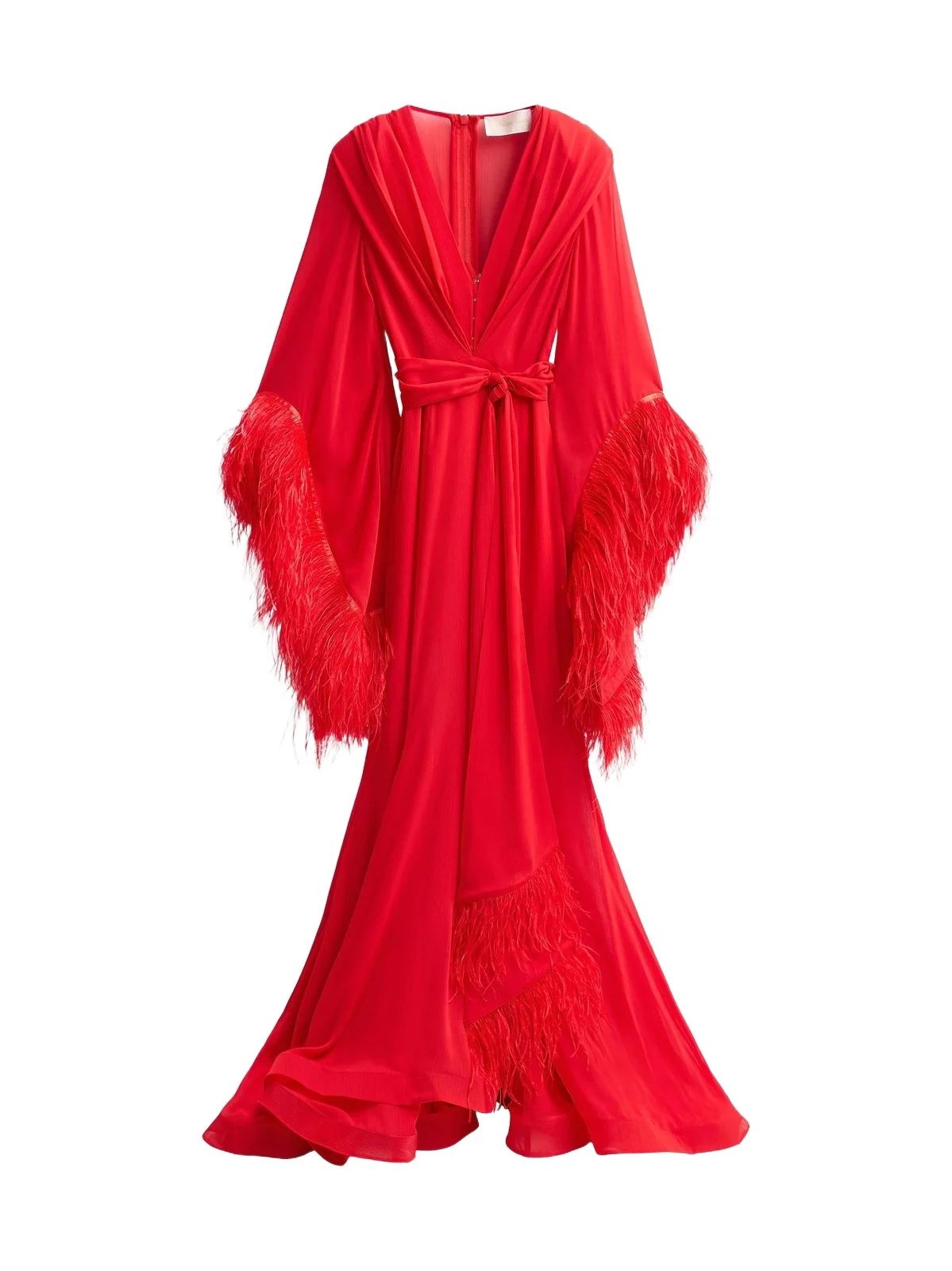 Women's Geisha Ostrich Feather-Trim Gown Women's Geisha Ostrich Feather-Trim Gown