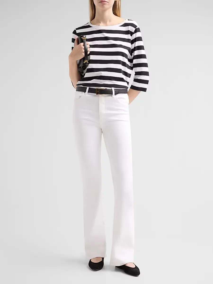 MAJESTIC FILATURES Women's Soft Touch Stripe Boatneck Shirt | Thumbnail 2 MAJESTIC FILATURES Women's Soft Touch Stripe Boatneck Shirt | Thumbnail 2