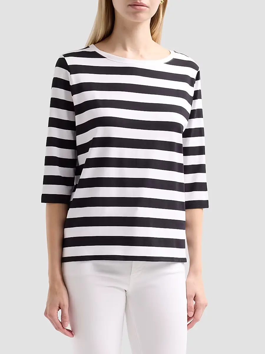 MAJESTIC FILATURES Women's Soft Touch Stripe Boatneck Shirt | Thumbnail 4 MAJESTIC FILATURES Women's Soft Touch Stripe Boatneck Shirt | Thumbnail 4