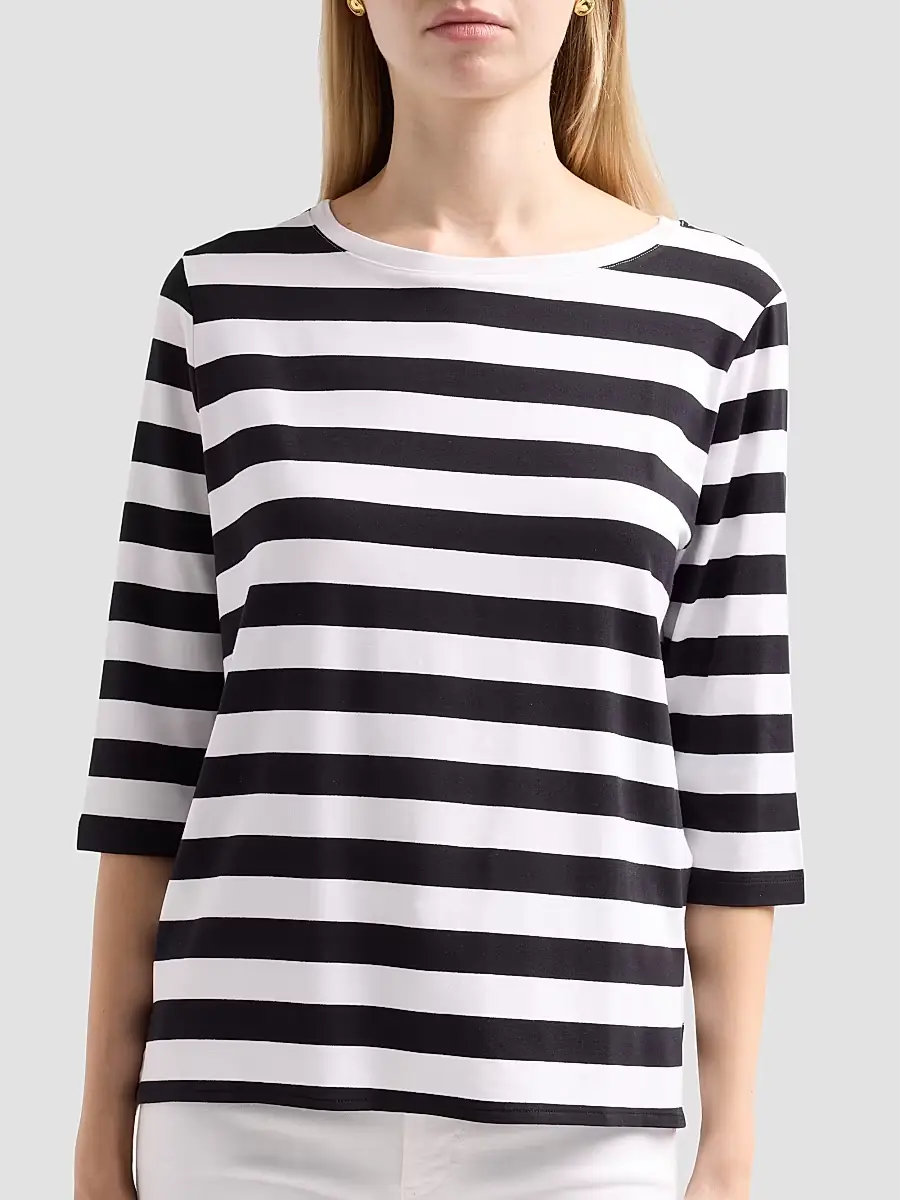 MAJESTIC FILATURES Women's Soft Touch Stripe Boatneck Shirt | Thumbnail 5 MAJESTIC FILATURES Women's Soft Touch Stripe Boatneck Shirt | Thumbnail 5