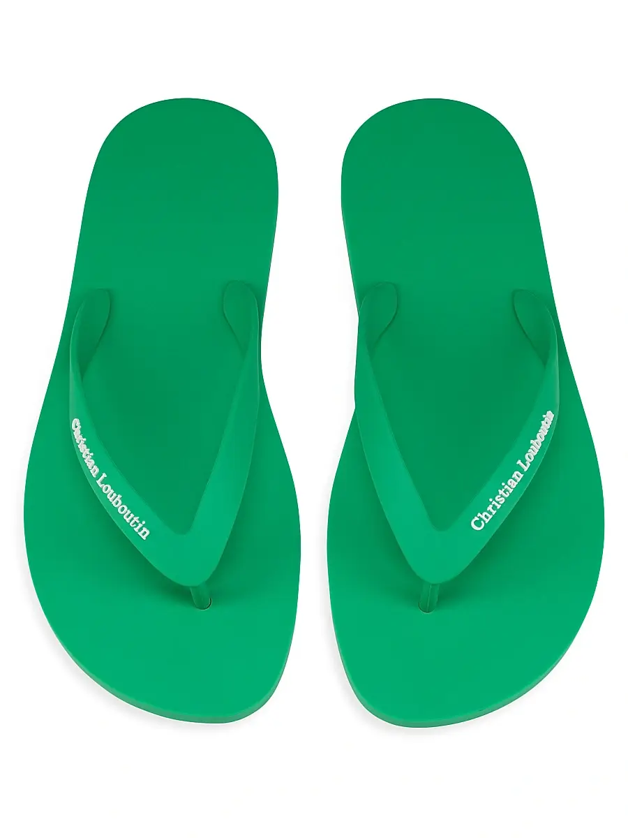 Christian Louboutin Men's Summer Rubber Thong Sandals | Thumbnail 4