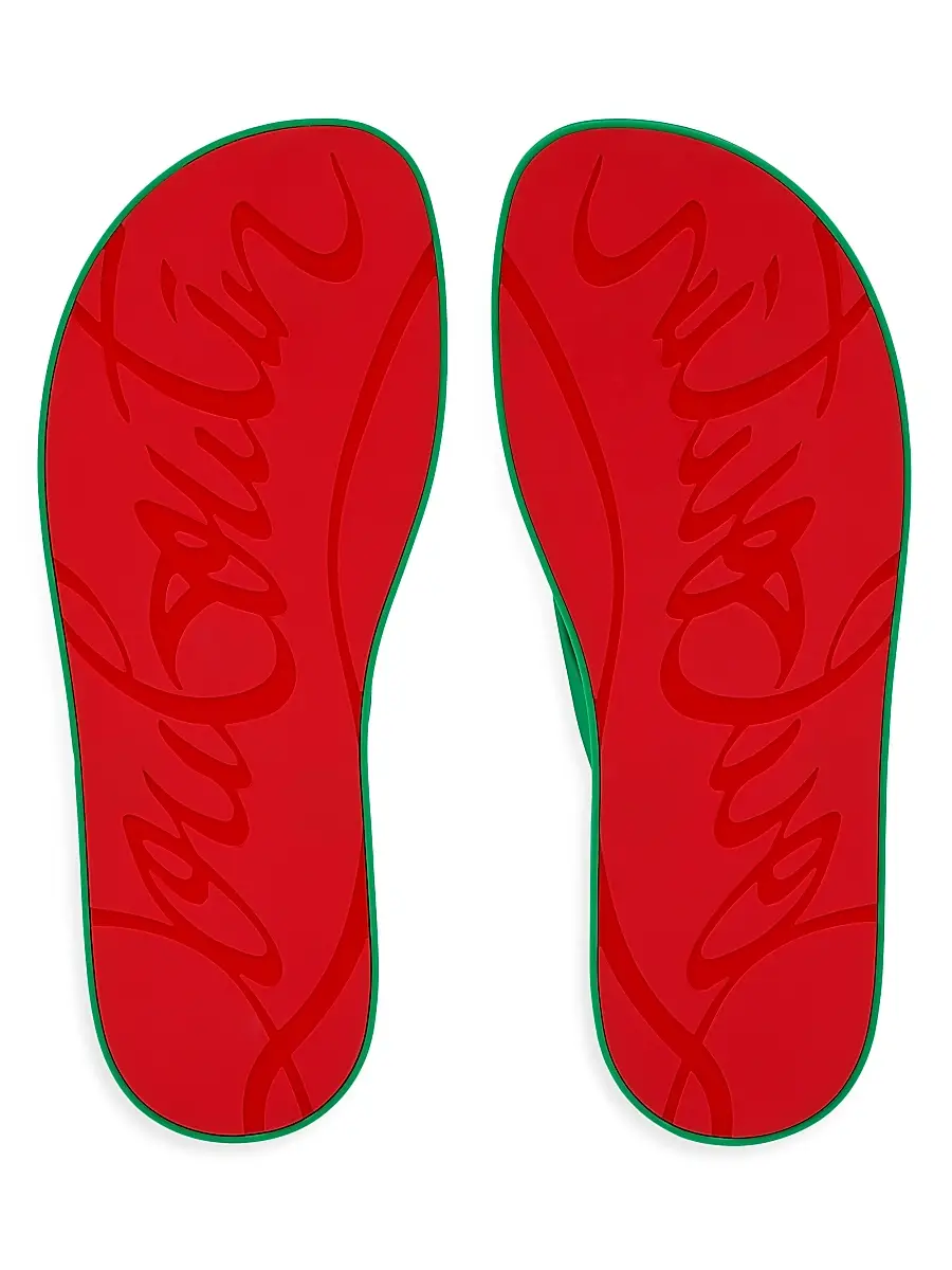 Christian Louboutin Men's Summer Rubber Thong Sandals | Thumbnail 5