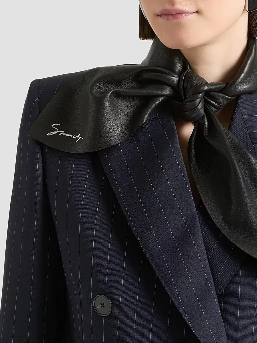 Givenchy Women's Scarf in Leather - Black | Thumbnail 2