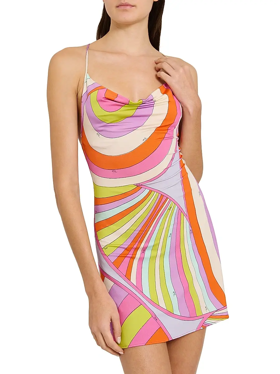PUCCI Women's L'Alba Jersey Satin Minidress | Thumbnail 6