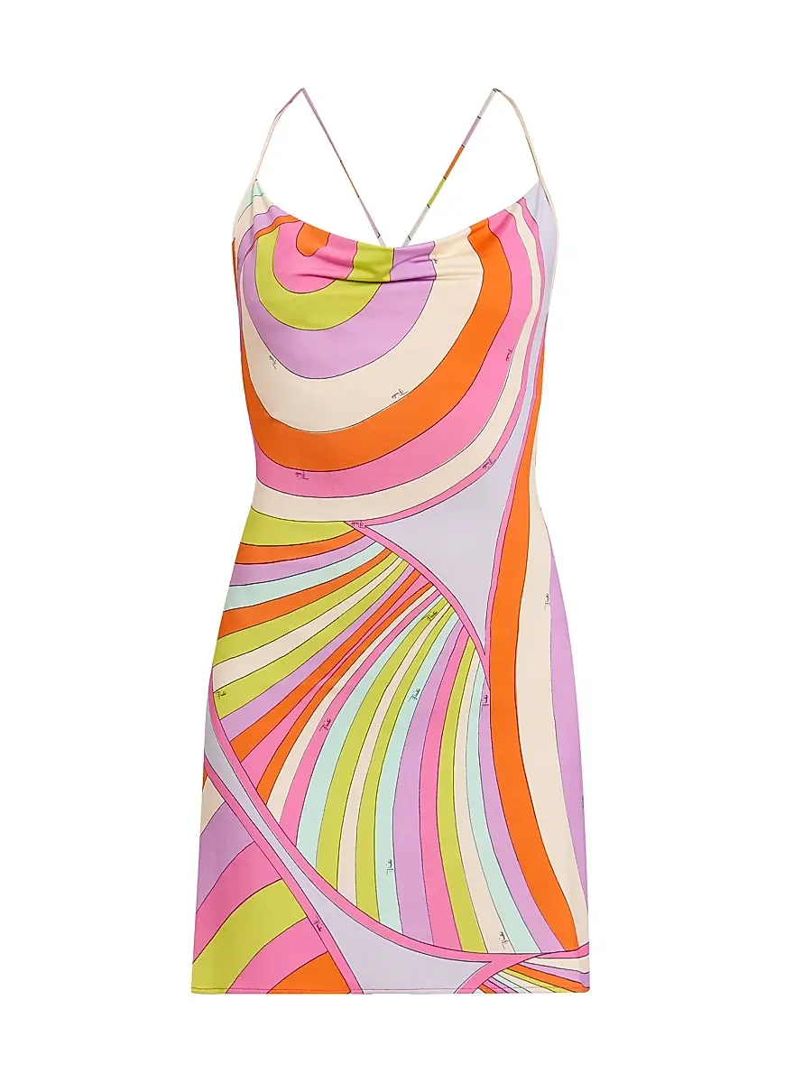 Pucci Women's L'Alba Jersey Satin Minidress | Image 1 Pucci Women's L'Alba Jersey Satin Minidress | Image 1