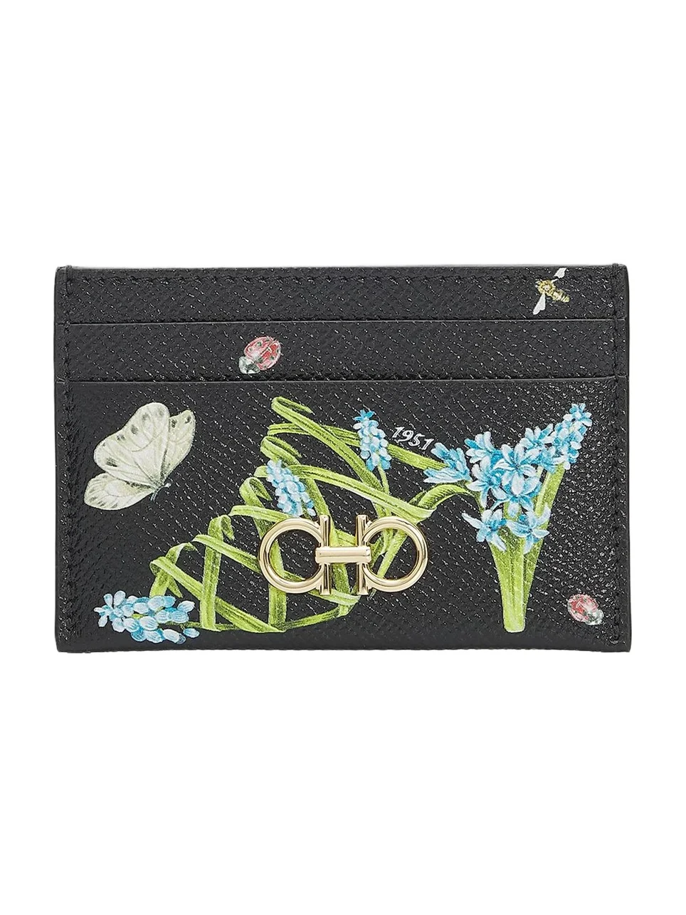Women's Gancini Eden Shoe Leather Card Case