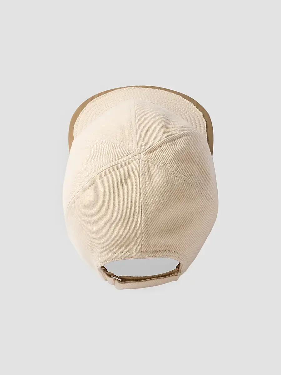 Miu Miu Women's Drill And Poplin Baseball Cap - Beige Khaki | Thumbnail 2