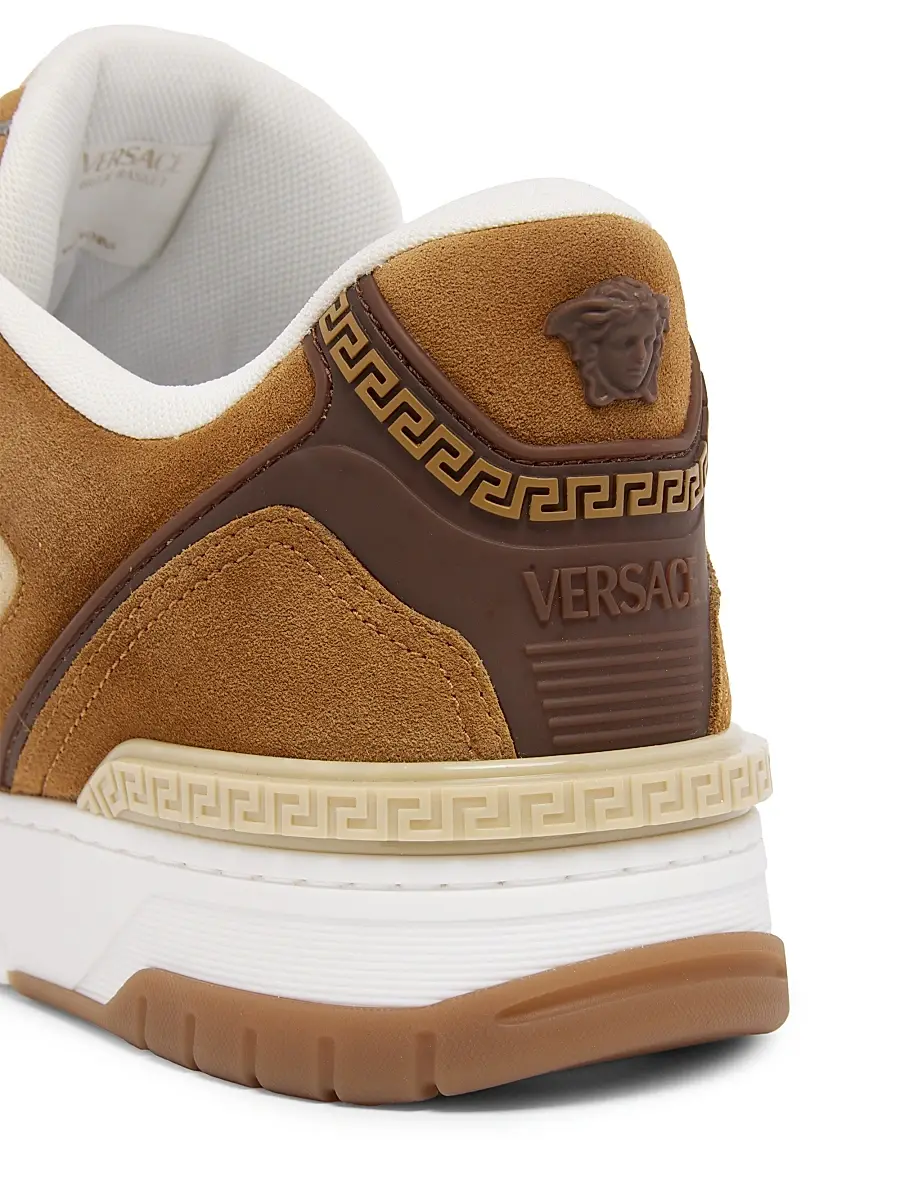 Versace Men's Biggie Basket Suede Low-Top Sneakers | Thumbnail 6 Versace Men's Biggie Basket Suede Low-Top Sneakers | Thumbnail 6