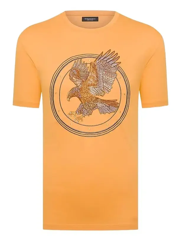 Men's Eagle Embroidered Design T-Shirt