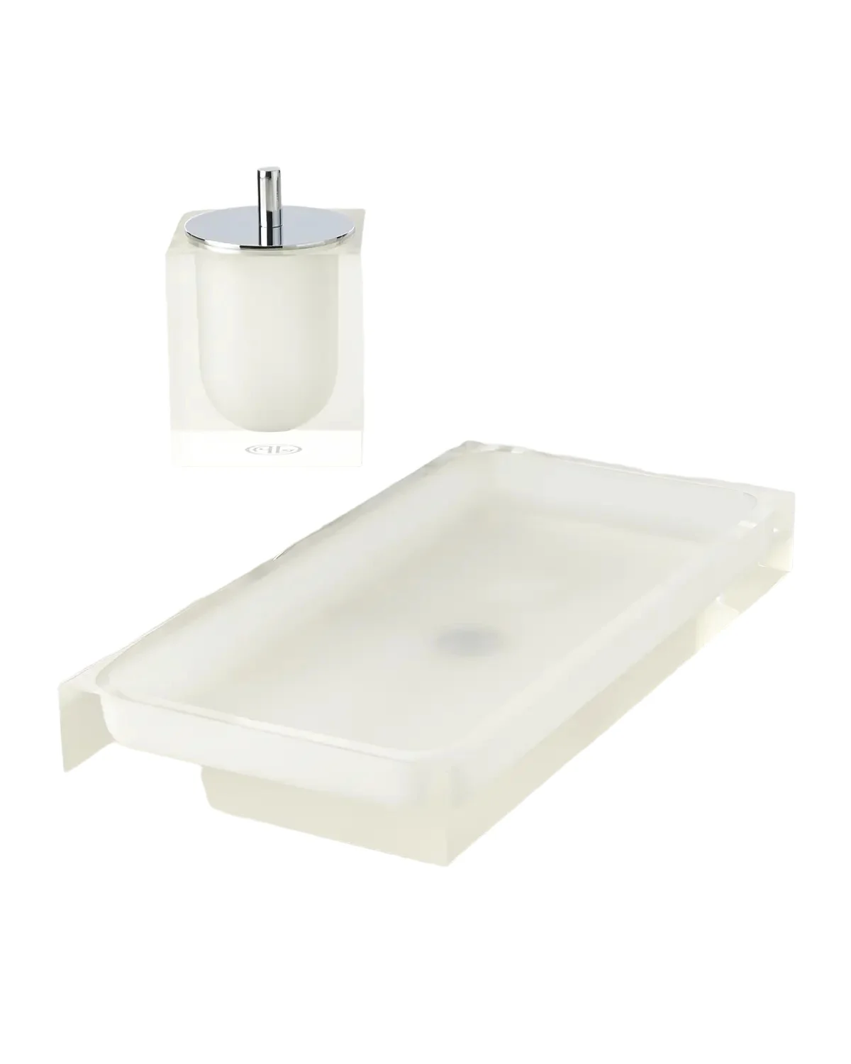 Jonathan Adler White Hollywood Bath Tray