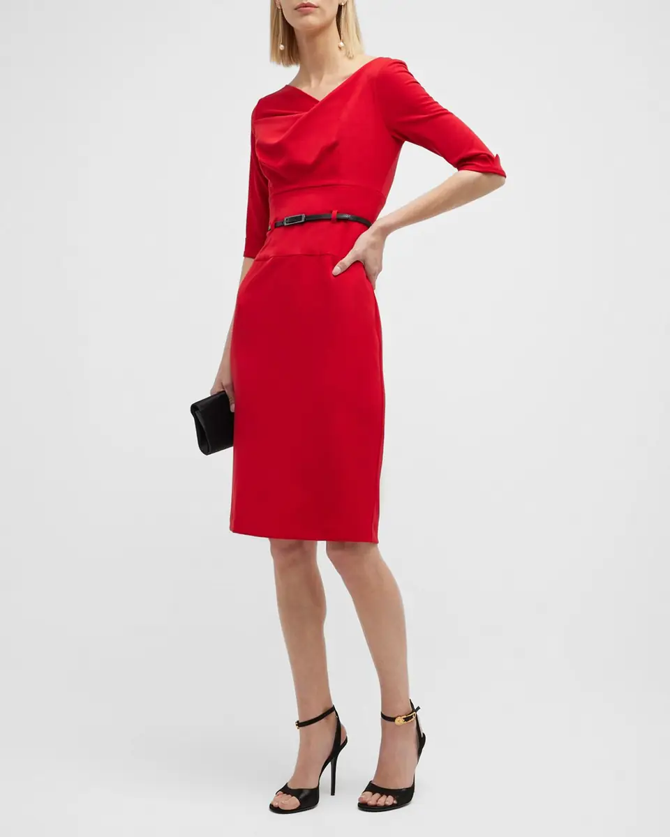 BLACK HALO Jackie 3/4-Sleeve Sheath Dress | Thumbnail 2