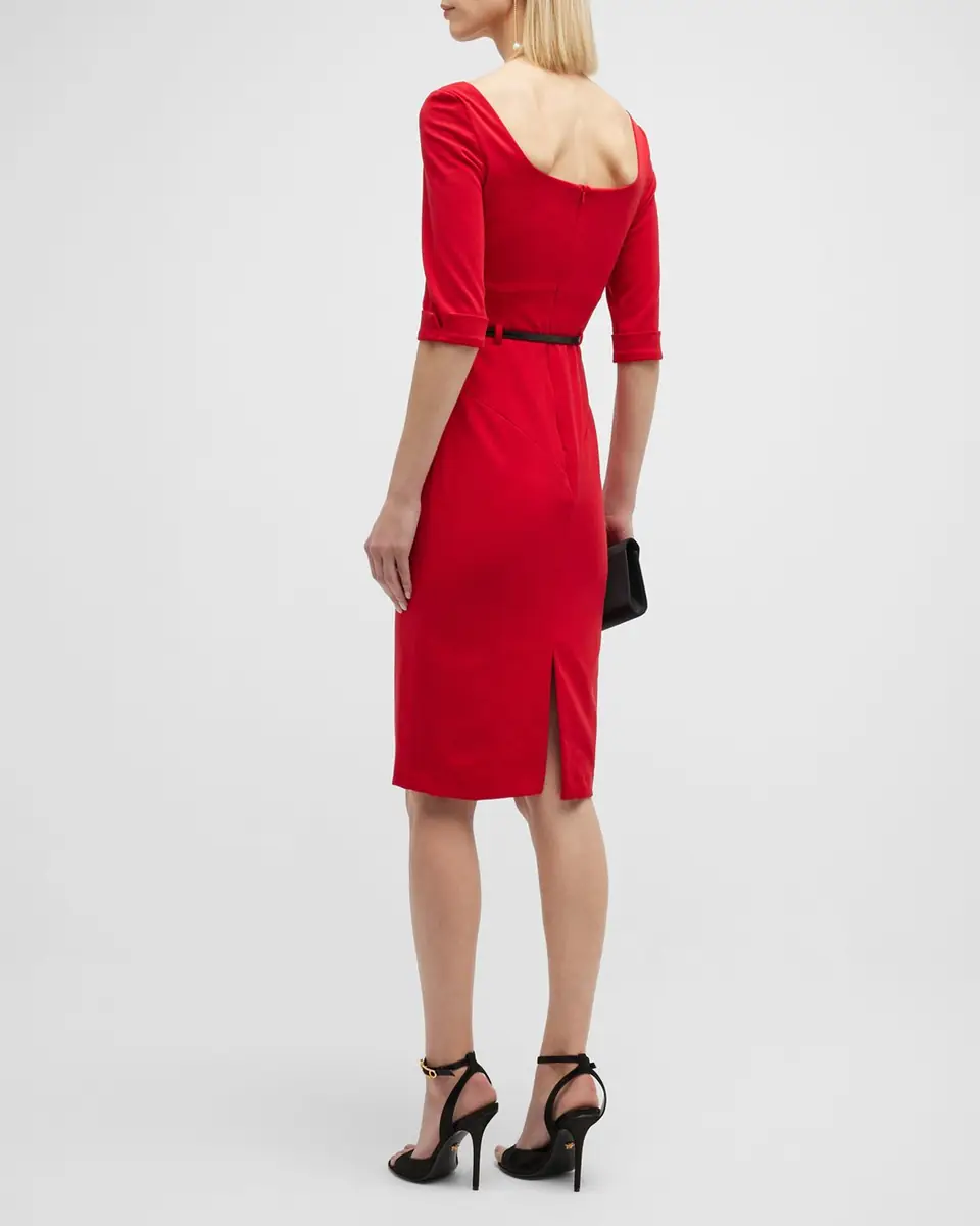 BLACK HALO Jackie 3/4-Sleeve Sheath Dress | Thumbnail 3