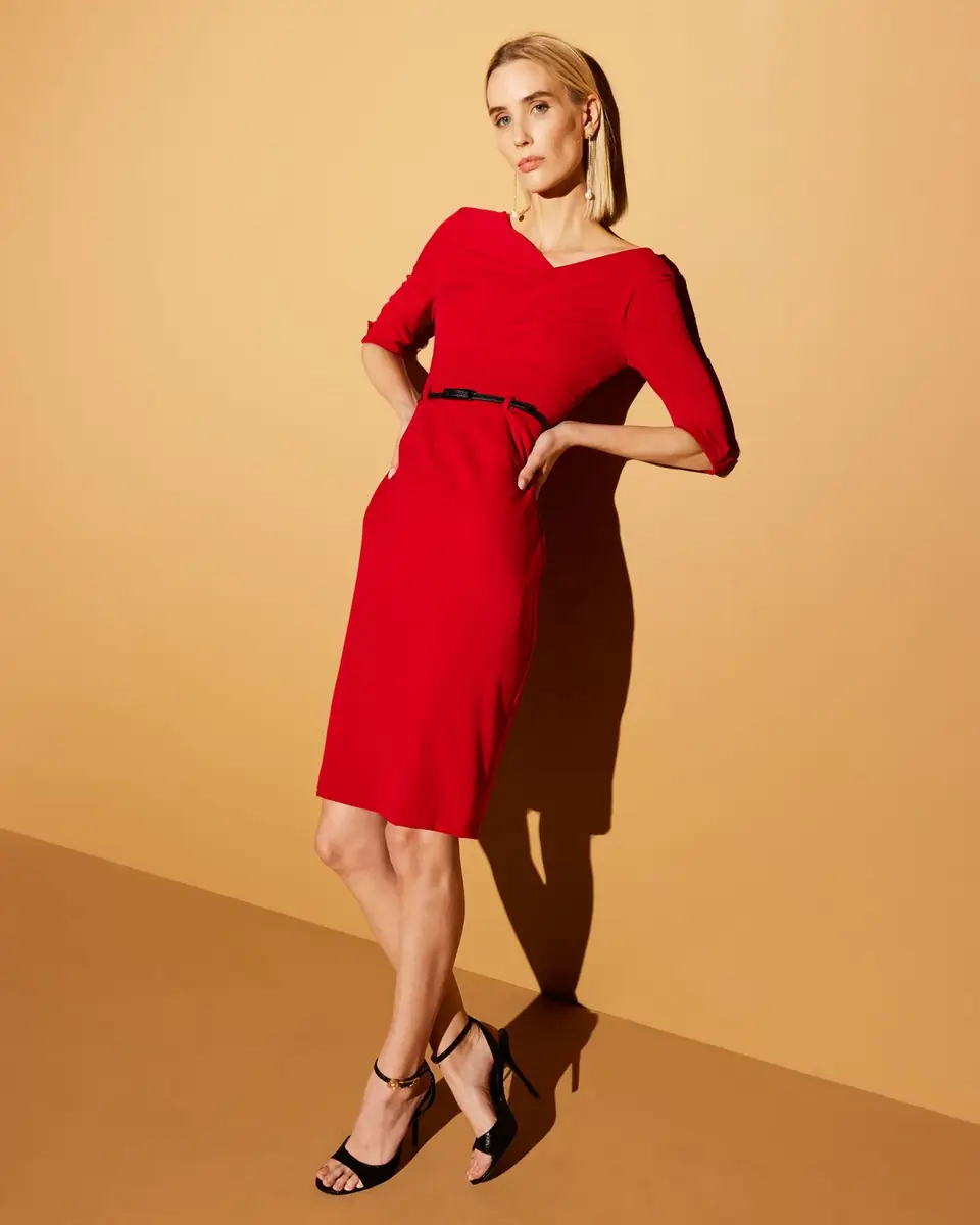 BLACK HALO Jackie 3/4-Sleeve Sheath Dress | Thumbnail 4