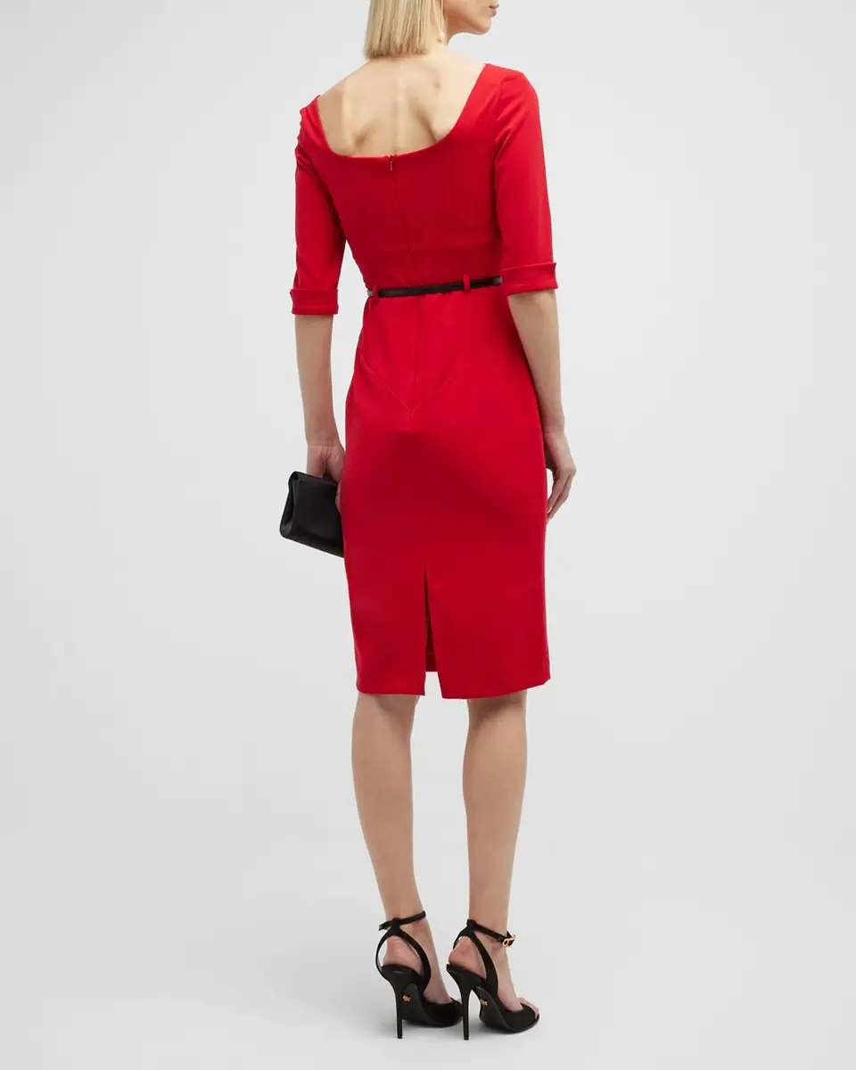 BLACK HALO Jackie 3/4-Sleeve Sheath Dress | Thumbnail 6