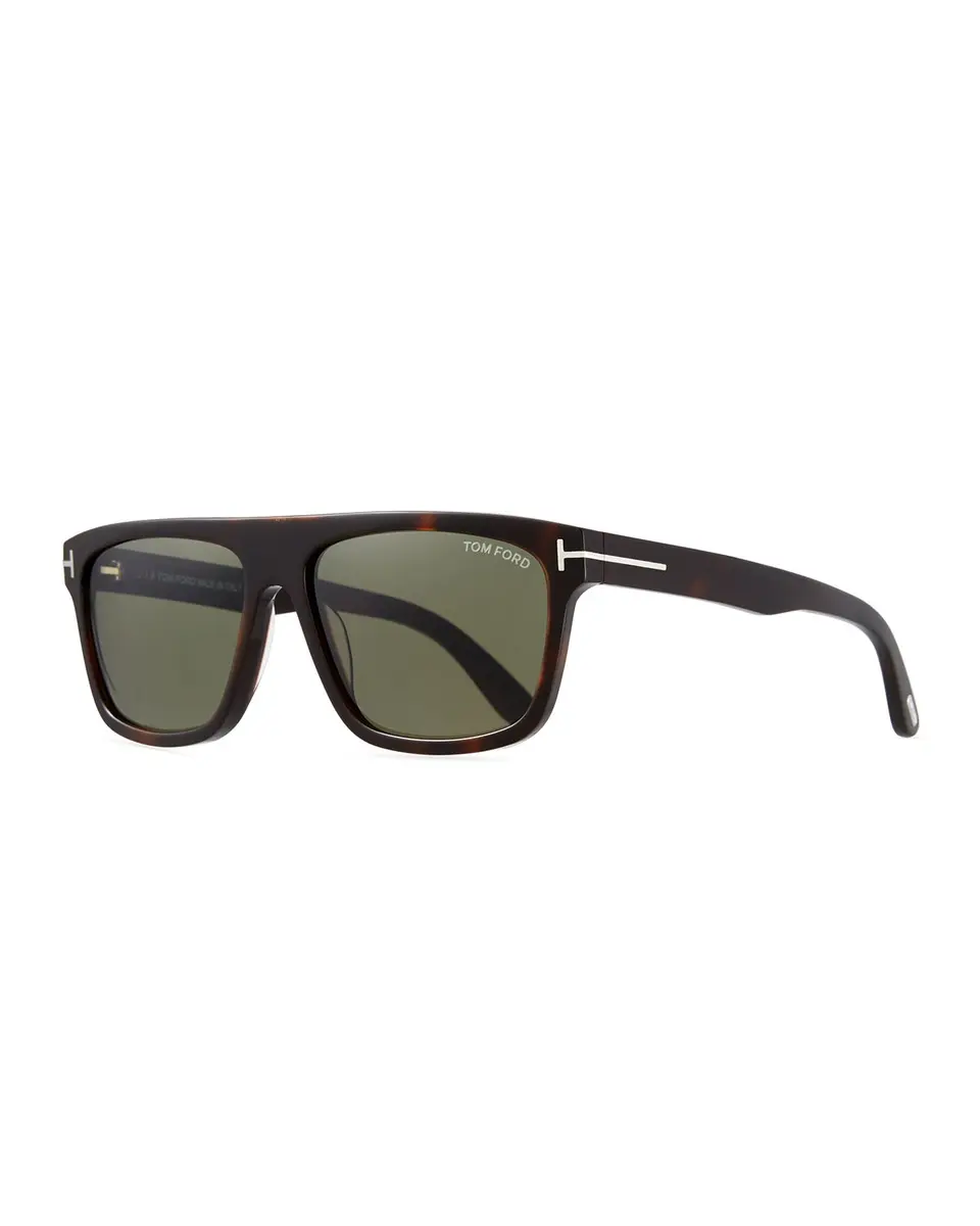 Tom Ford Men's Thick Square Acetate Sunglasses | Image 1 Tom Ford Men's Thick Square Acetate Sunglasses | Image 1