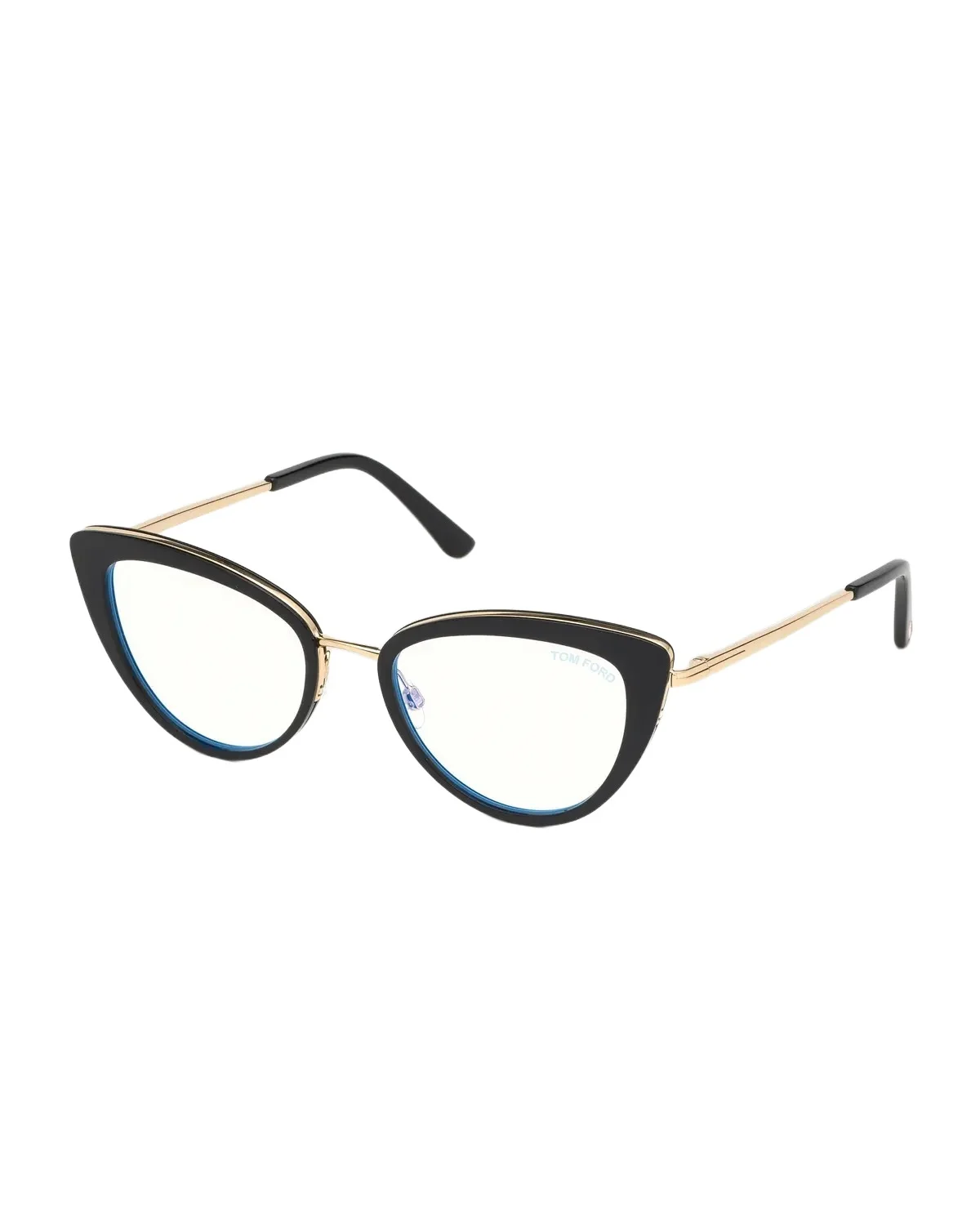 Tom Ford Blue Block Metal Cat-Eye Optical Frames