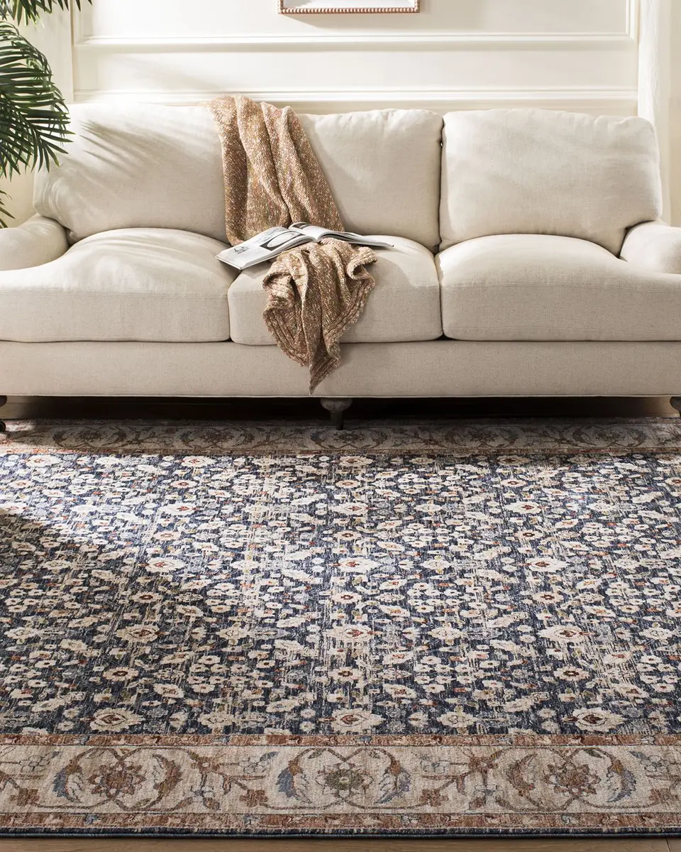 Lauren Ralph Lauren Carlingford Navy Power-Loomed Rug