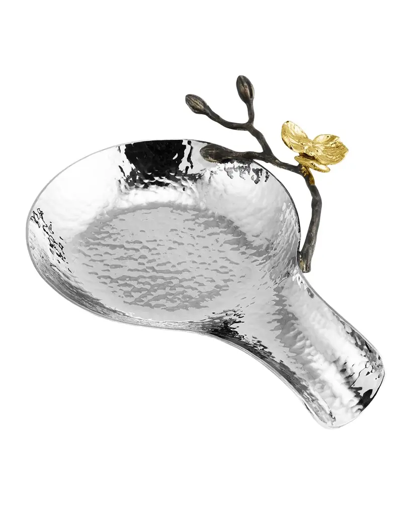 Michael Aram Gold Orchid Spoon Rest | Image 1 Michael Aram Gold Orchid Spoon Rest | Image 1
