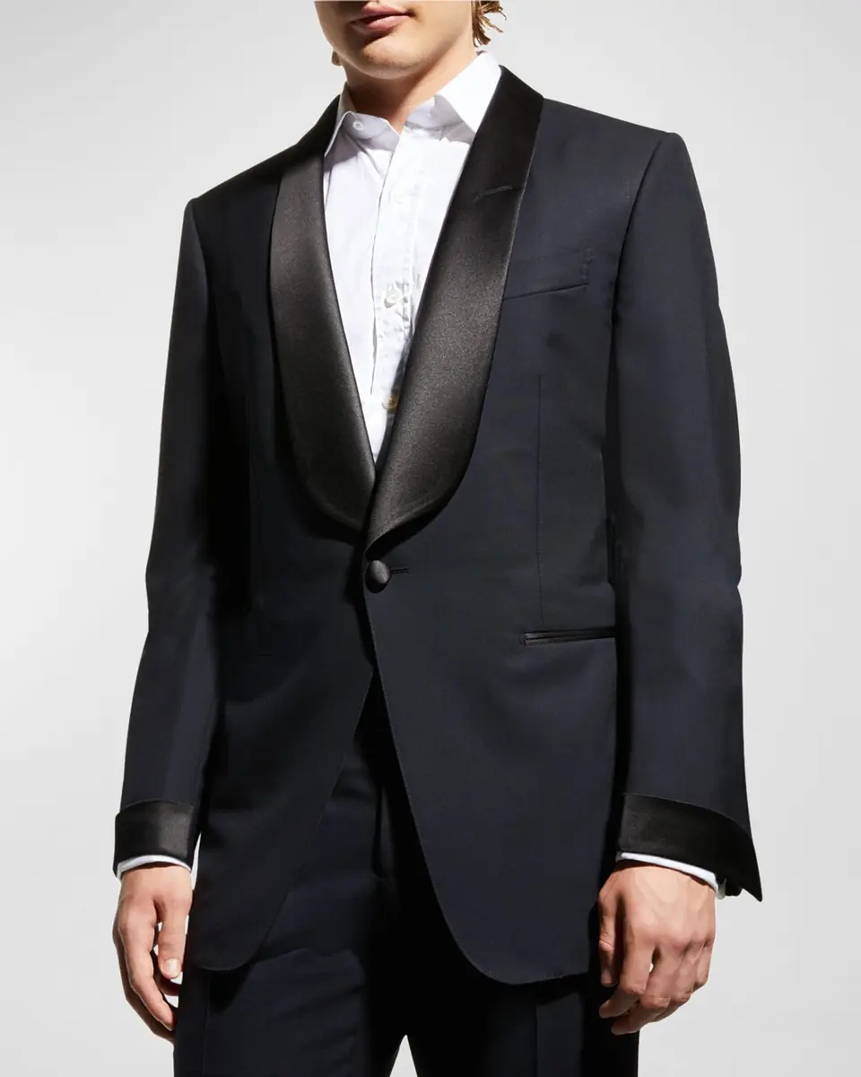 Tom Ford Men's O 'Connor Shawl Wool Tuxedo | Thumbnail 2